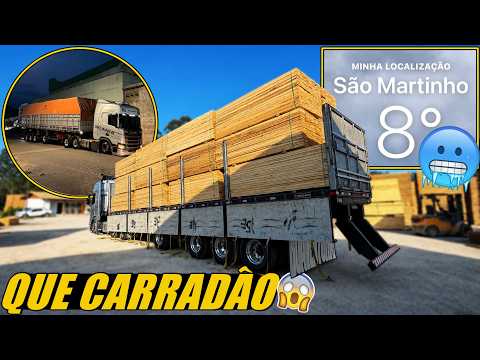 FUI CARREGAR MADEIRA EM SÃO MARTINHO SC, E OLHA O CARRADÃO QUE FICOU!!!