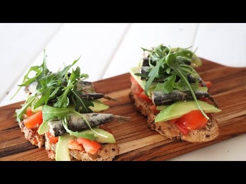 Tosta vegetal con sardinillas súper fácil y rápida | Episodio 61