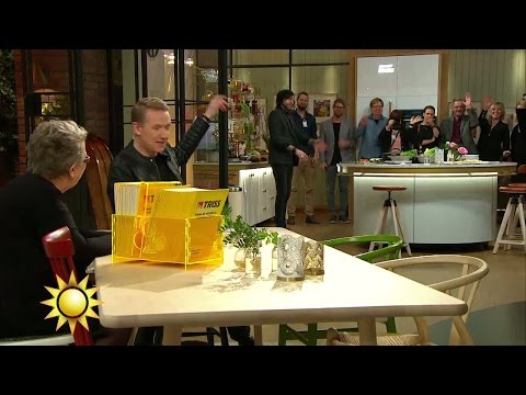 Hela familjen på plats när Karin skrapar Triss - Nyhetsmorgon (TV4)
