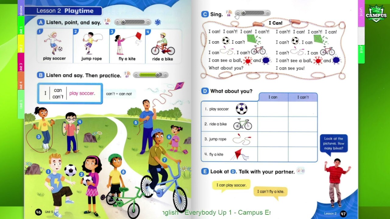 Everybody up 1 - Unit 5 - The park - Lesson 2 - Playtime