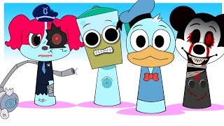 Sprunki OC - Sheriff Papillon , Donald Duck , Blendere  Phase 3 #sprunki #incrediboxsprunki