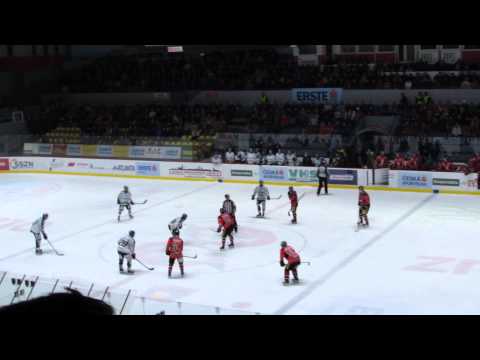 9.KOLO NÁDSTAVBA A - HC ORLI ZNOJMO - BLACK WINGS LINZ -1,3,2015 (8-2) - góoóól na 8-2 Znojmo