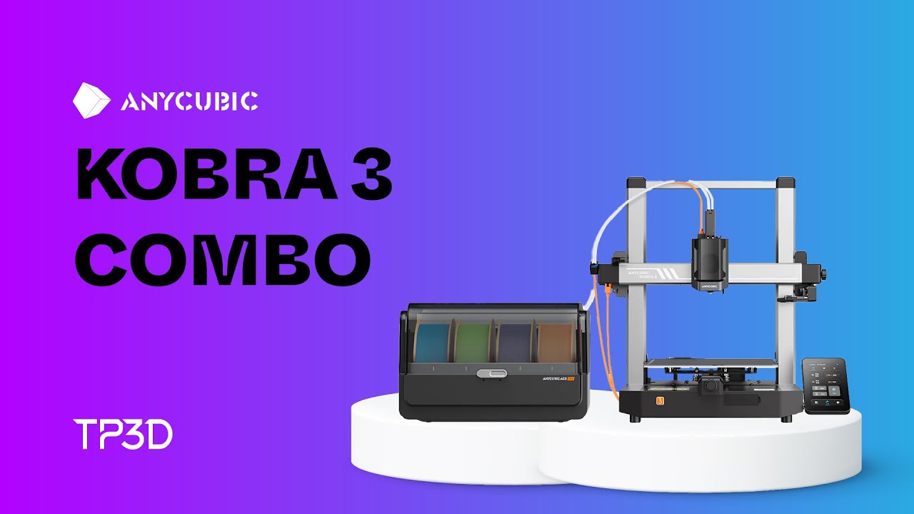 Anycubic Kobra 3 Combo ¡Impresiones multicolor, rápido y fácil!