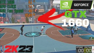 nvidia Geforce GTX 1660 oc Test In nba2k23 | HIGH SETTING | PC