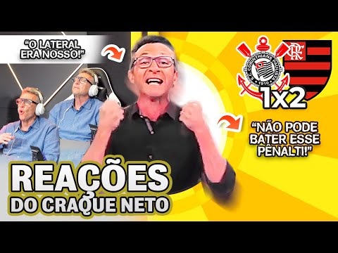 CRAQUE NETO FICOU MALUCO! OLHA COMO O CRAQUE NETO REAGIU A CORINTHIANS 1X2 FLAMENGO PELO BRASILEIRÃO