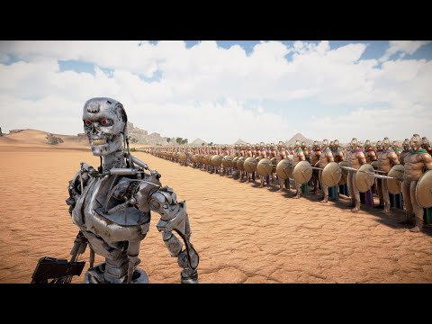 1 Million Spartans Vs Terminator T-800 | Ultimate Epic Battle Simulator 2 | UEBS 2