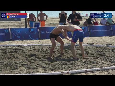 Round 2 Men's BW - 70 kg: F. ANDERSEN (NOR) v. S. COMAN (ROU)