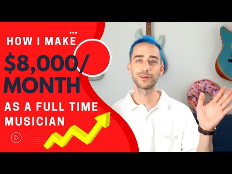 How I make $8k/month as a full time musician