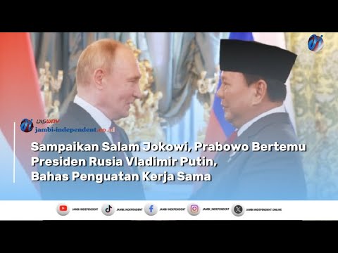 Prabowo Bertemu Presiden Rusia Vladimir Putin 