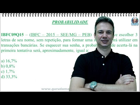 IBFC07NSQ15 - IBFC - 2015 - SEE/MG - PROBABILIDADE