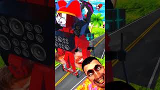 Skibidi Jump Over Giant MrBeast into Pit vs Pomni & Huggy Wuggy & Camerawoman