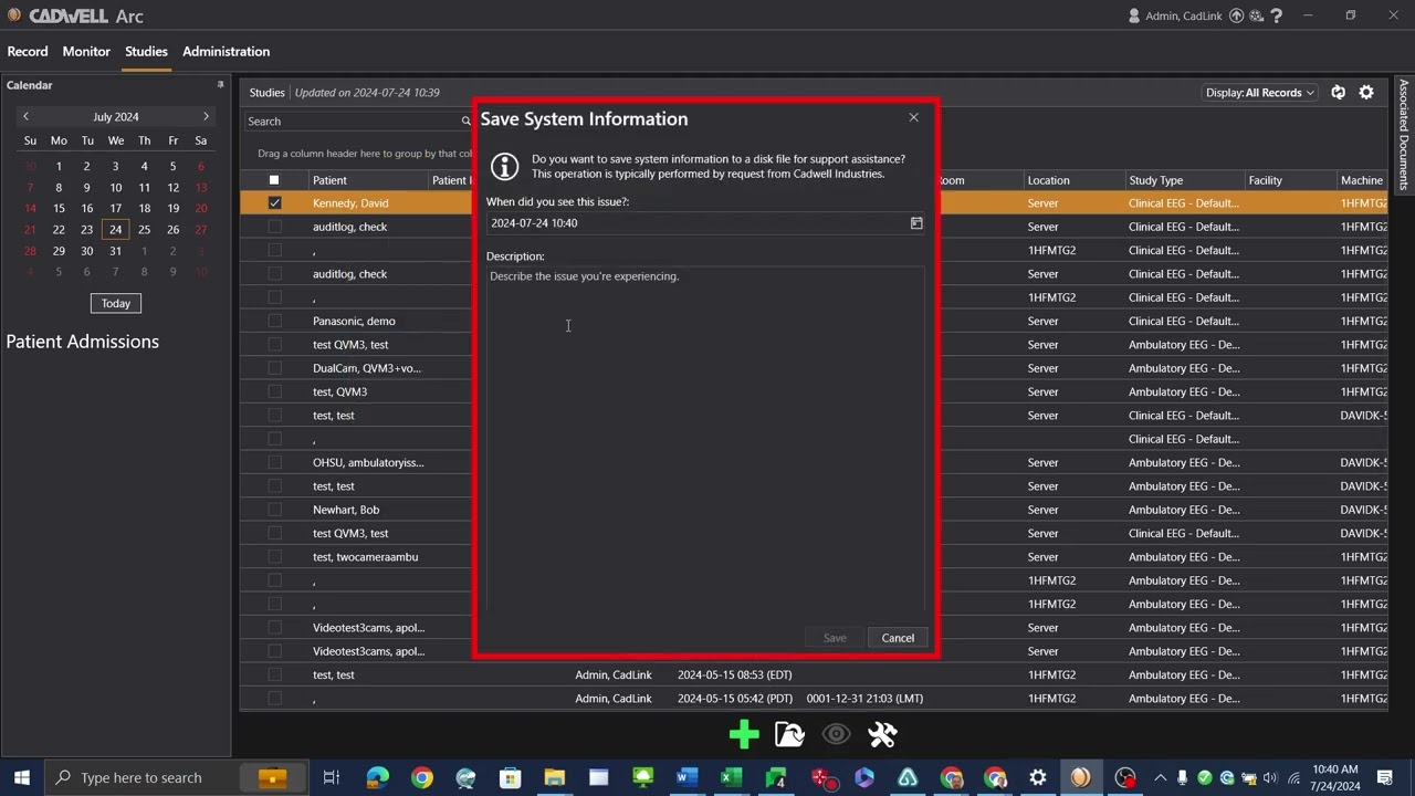 Arc 3.1/3.2 - System Information Logs