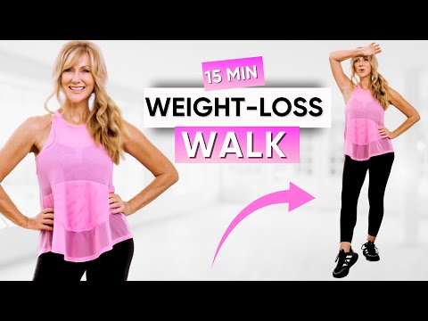 Walking Exercise for Weight Loss - 15 Minute Walk at Home Low Impact!