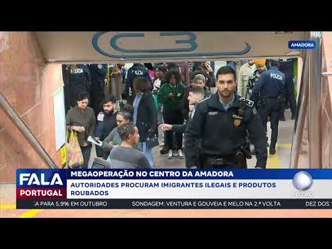 Major operation in the center of Amadora
