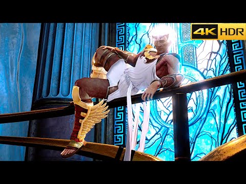 God Of War 3 Kratos Vs Hermes Boss Fight 4K 60FPS HDR