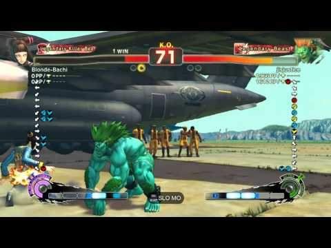 SSF4 AE: Blonde-Bachi (Juri) vs jisjustice (Blanka) - Match 1