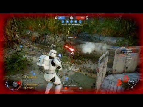 Killing Maul singlehandedly with a clone commando.