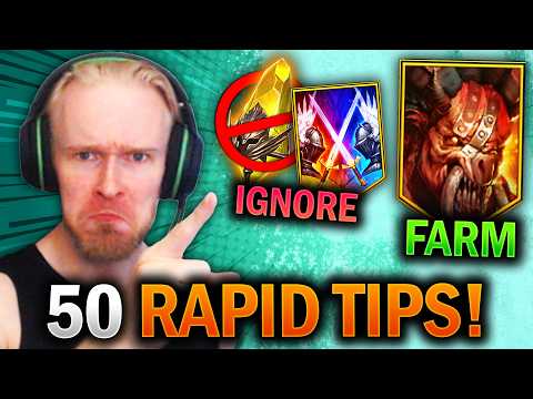 50 RAPID FIRE TIPS AND TRICKS! Only Pros Know Them All - Raid Shadow Legends Guide