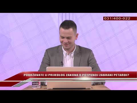 TV REPLIKA 14.01.2020. - Podržavate li prijedlog zakona o potpunoj zabrani petardi?
