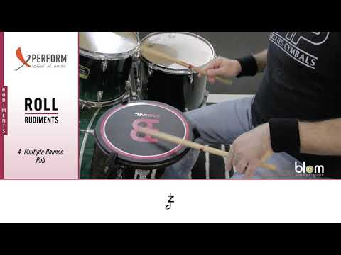 Drum Rudiments - Roll Rudiments - Multiple bounce roll