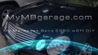 How to replace lower control arm and ball joint 2006 Mercedes e350 w211