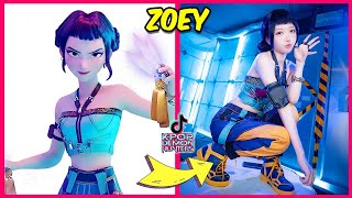 LAS GUERRERAS DEL K-POP versión TIK TOK #24🤯🎶+Adivina el BAILE DE LAS GUERRERAS K-POP💜Rumi🔥Saja Boys