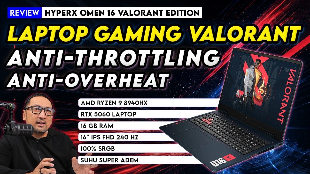 Desain Keren, Performa Kenceng, Suhu Super Adem! Review HyperX OMEN 16 Valorant Edition