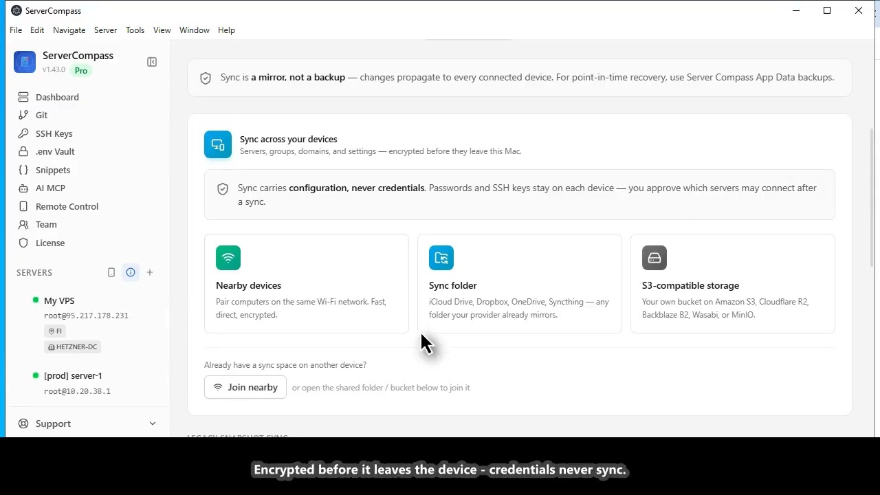 Sync Your Servers Between Devices — Encrypted, 3 Ways
