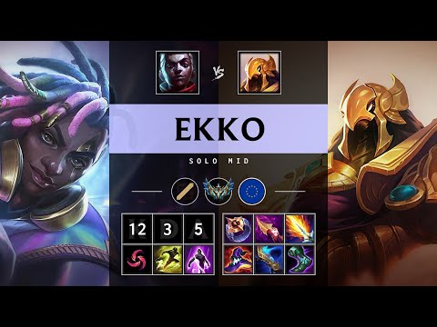 Ekko Mid vs Azir - EUW Challenger Patch 25.S1.2