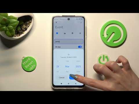 How to Customize Calendar Events in Xiaomi Redmi Note 10 Lite - Add Event to Calendar