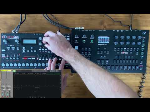 Elektron Analog Four MKI vs MKII Side-by-Side Sound Comparison (no talking)