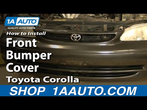 How To Replace Front Bumper Cover 98-02 Toyota Corolla