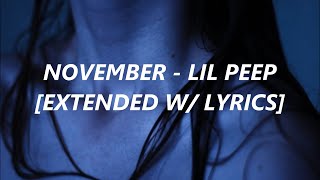 November - Lil peep [extended w/lyrics], WITHOUT FEATURE