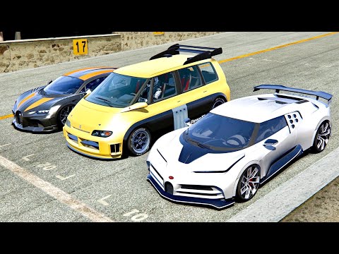 Bugatti Centodieci vs Renault Espace F1 vs Bugatti Chiron Super Sport - Monza