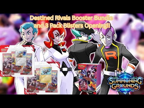 Destined Rivals Booster Bundle And 3 Pack Blister Opening!!