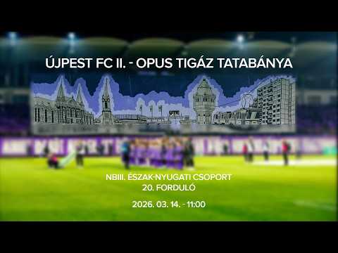 Újpest FC II. - Opus Tigáz Tatabánya, NBIII. Észak-Nyugati csoport, 20. forduló