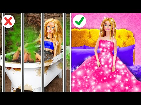 🚨 SOCORRO! BARBIE ESTÁ NA PRISÃO😱 Itens baratos e caros 😍 Bonecas ganham vida, 123 GO! TRENDS