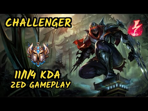 S04 Sertuss (ZED) vs CHO'GATH  - 11/1/4 KDA MID CHALLENGER GAMEPLAY - EUW