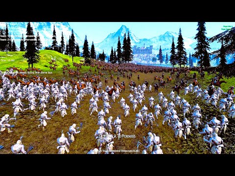 30.000 Cavemen Lay Epic Siege to Medieval Castle Ultimate Epic Battle Simulator