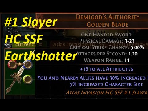 Rank 1 Slayer Earthshatter Atlas Invasion HCSSF