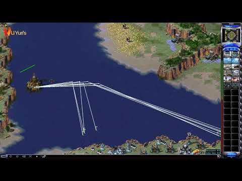 red alert 2 | 1vs7 + superweapons | Yuris Revenge | mayflower map