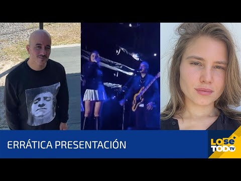 Erratic performance by the wife of the Cultura Profética singer. Watch the video.