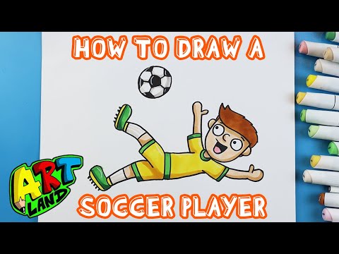 How to Draw a SOCCER PLAYER!!!