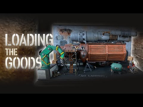 🚀 I completed my Sci-fi Cargo Ship Diorama - Scratchbuilt Spaceship