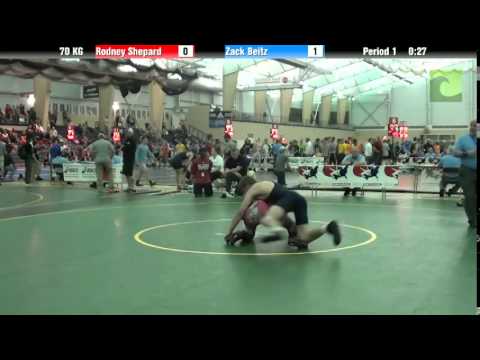 70 KG Rodney Shepard vs  Zack Beitz