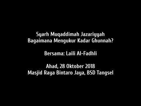 JazariFHQ Bagaimana Mengukur Kadar Ghunnah - Laili Al-Fadhli