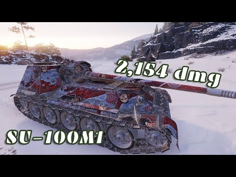 SU-100M1: 2,154 dmg 6 kills - World of Tanks