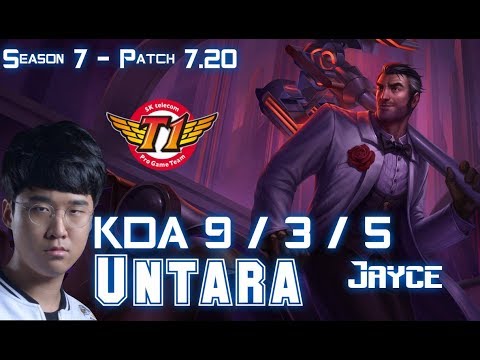 SKT T1 Untara JAYCE vs GALIO Top - Patch 7.20 KR Ranked