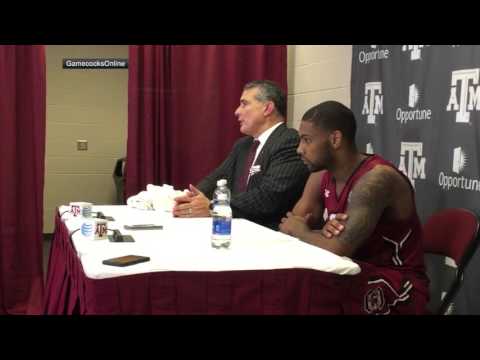 Frank Martin & Sindarius Thornwell Post-Game Press Conference (Texas A&M) 2/6/16