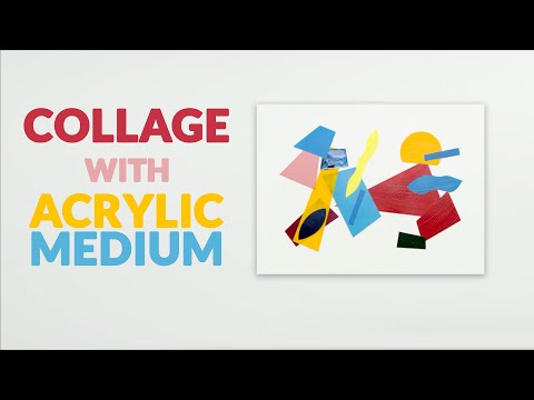 Tutorial : Collage with Acrylic Paint Medium